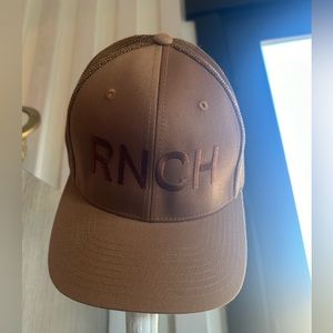 RNCH brown trucker hat NWOT